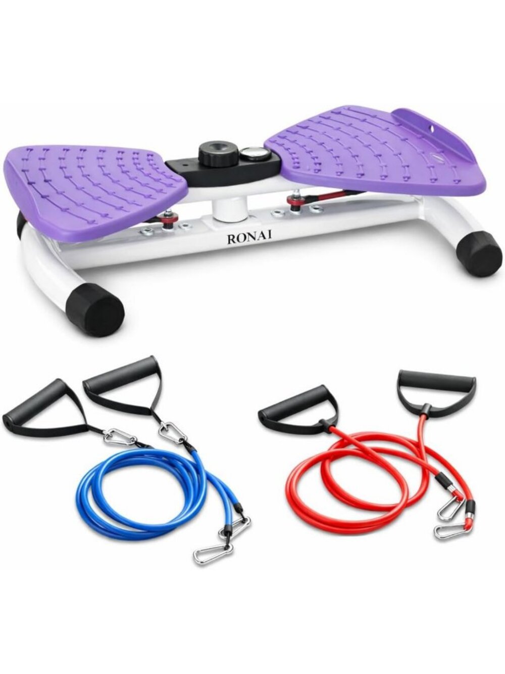 Adjustable Waist Twister Machine with Resistance Bands - Home Fitness Ab Board